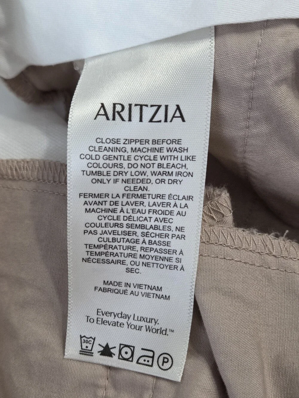 Aritzia The Effortless Pant Cropped CruiseLinen